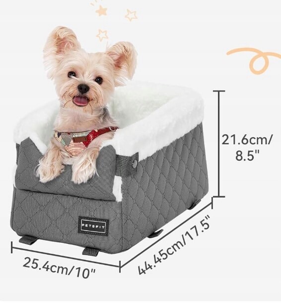Petsfit Autosedačka pro psa Středová konzola pro psy do 4 kg