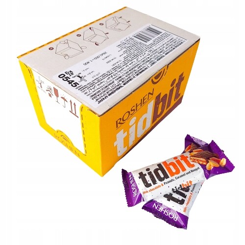 Roshen Tidbit Tyčinka Nut Nougat Karamel 50g x 24ks
