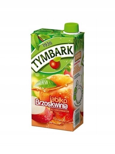 13 x Tymbark Nápoj jablko broskev 1 l