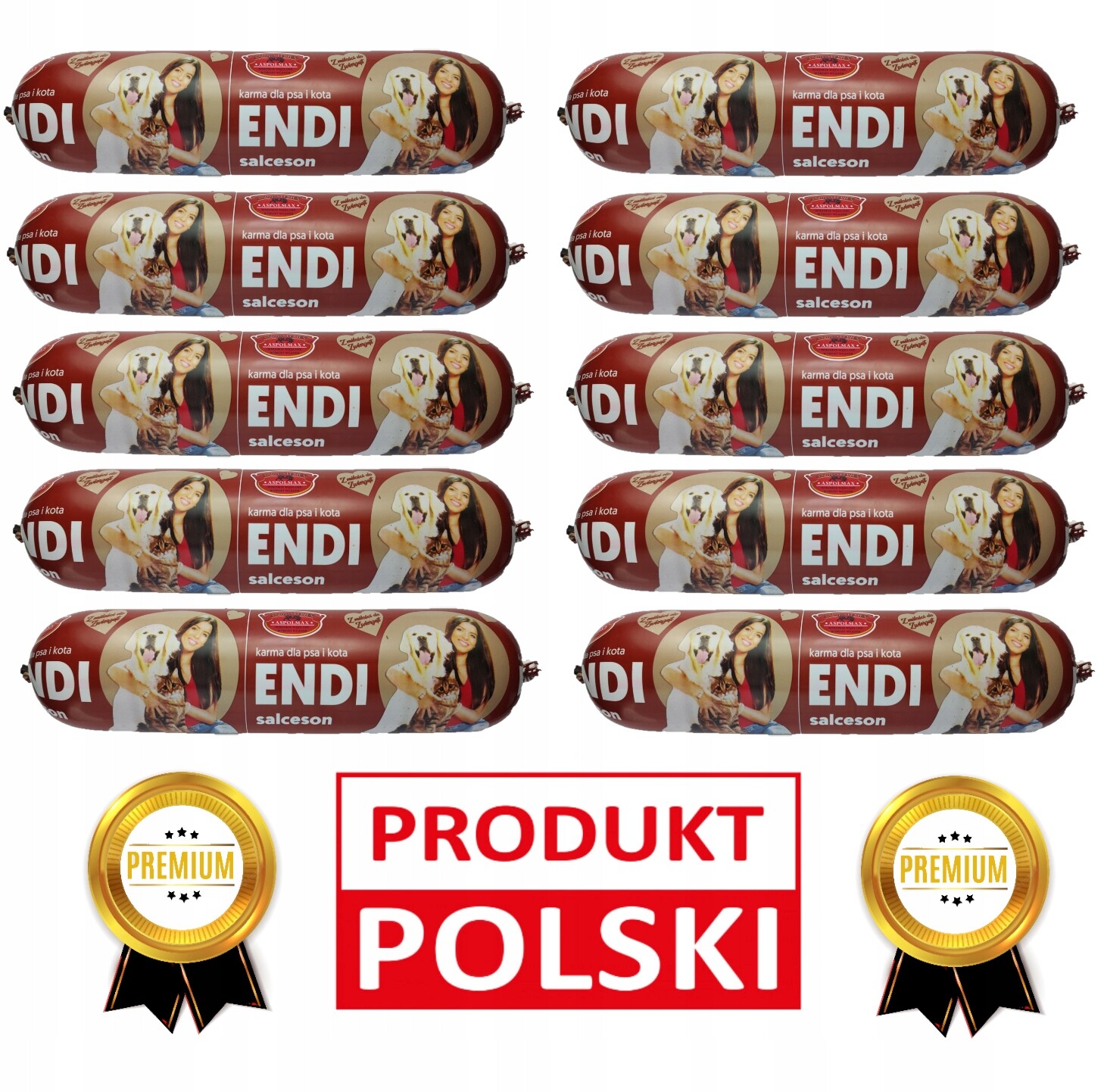 Vlhké krmivo pro psy tyčinka Endi hovězí maso 10 x 1 kg