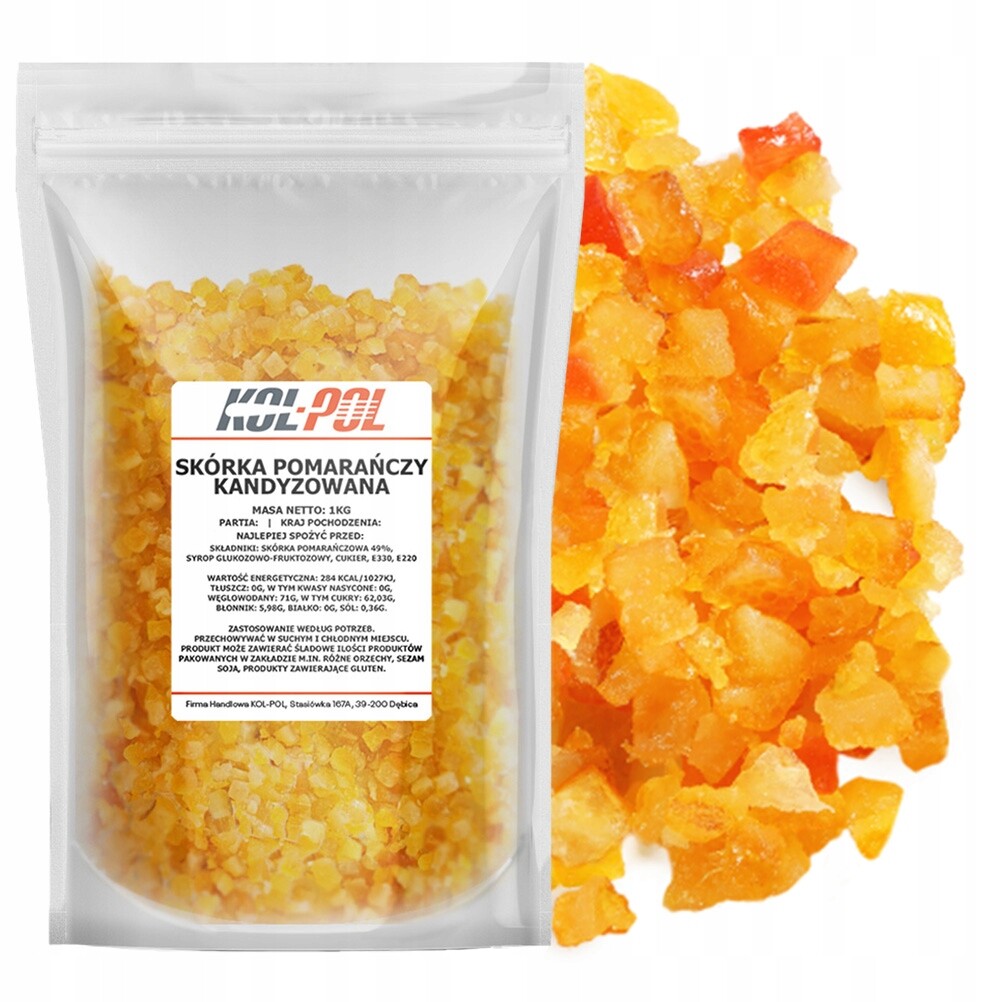 Pomerančová kůra Kol-pol kostky 1000 g
