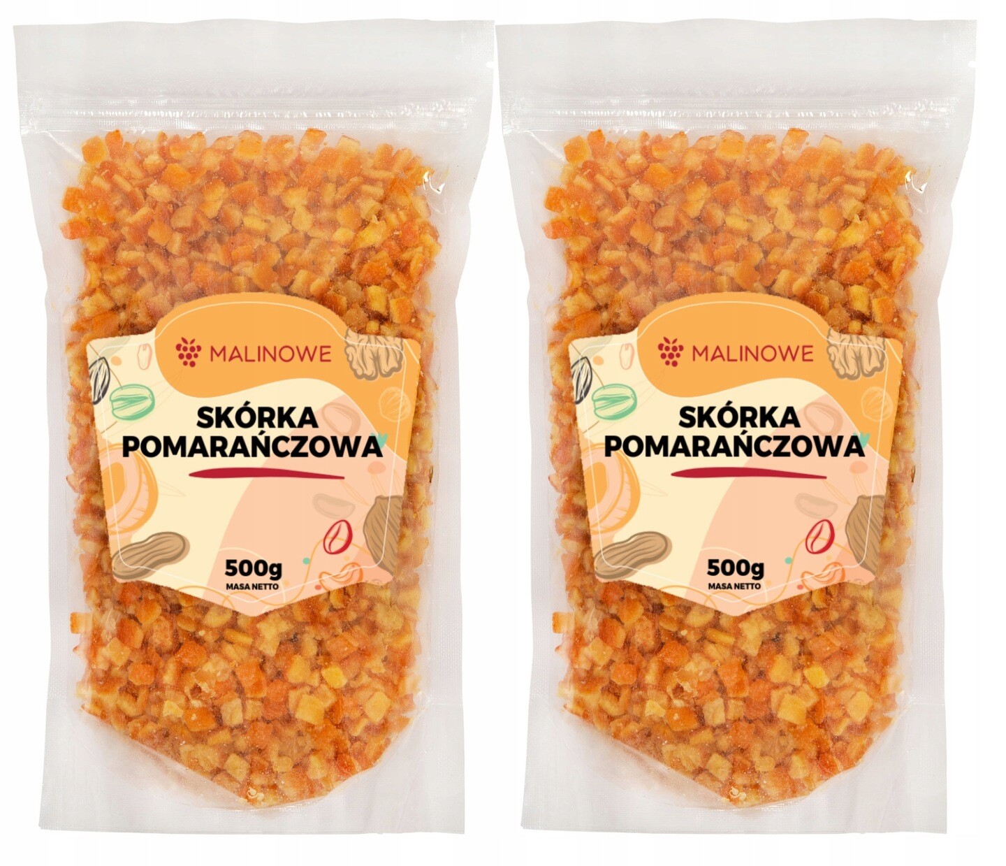 Pomerančová kůra kostky Malinowe 1000 g