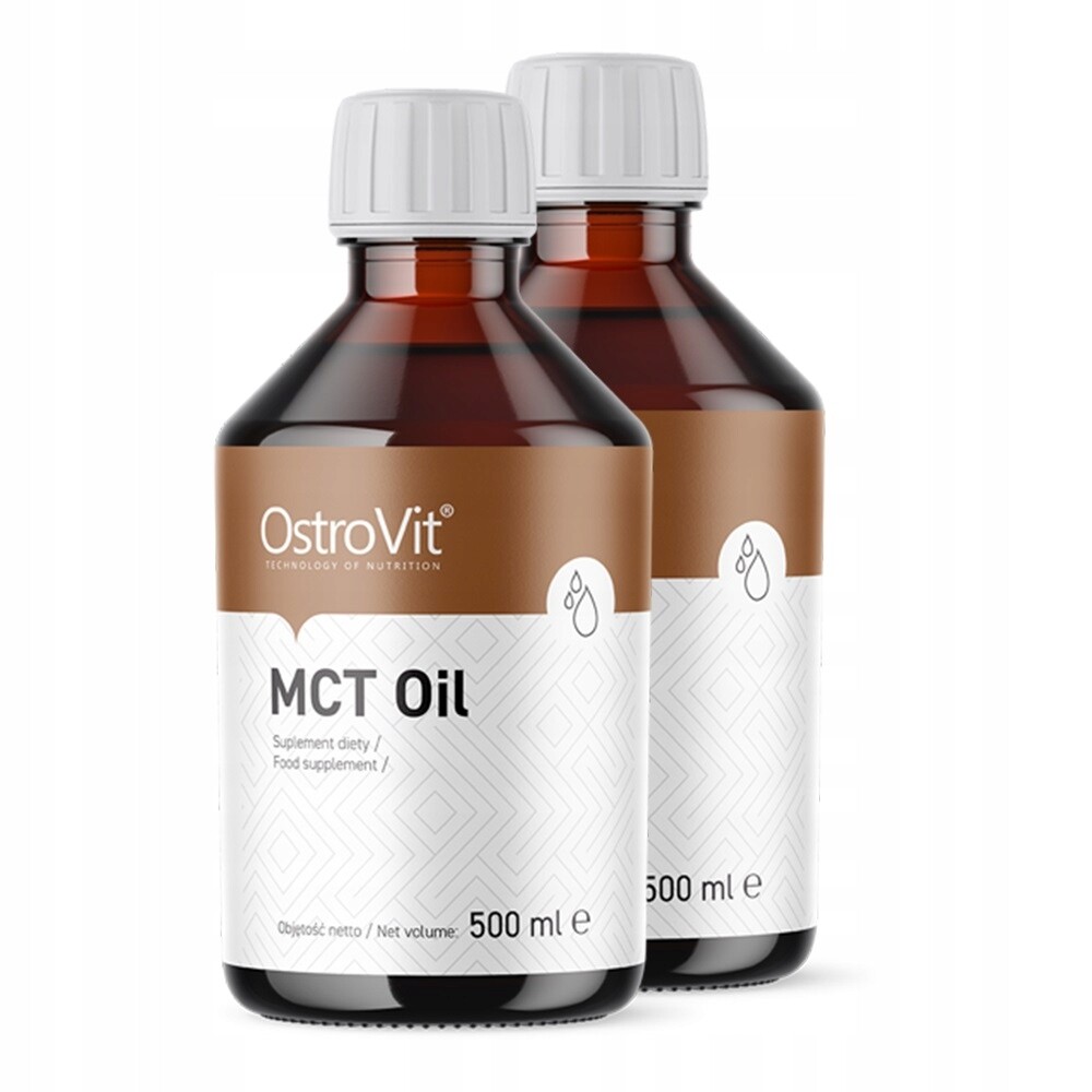 Mct olej OstroVit nerafinovaný 1000 ml vhodný pro ketogenní dietu