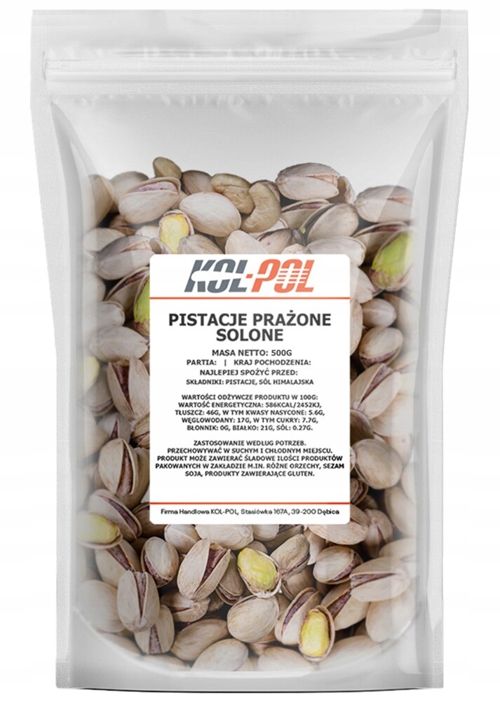 Pistácie Kol-pol pražené solené celé 500 g
