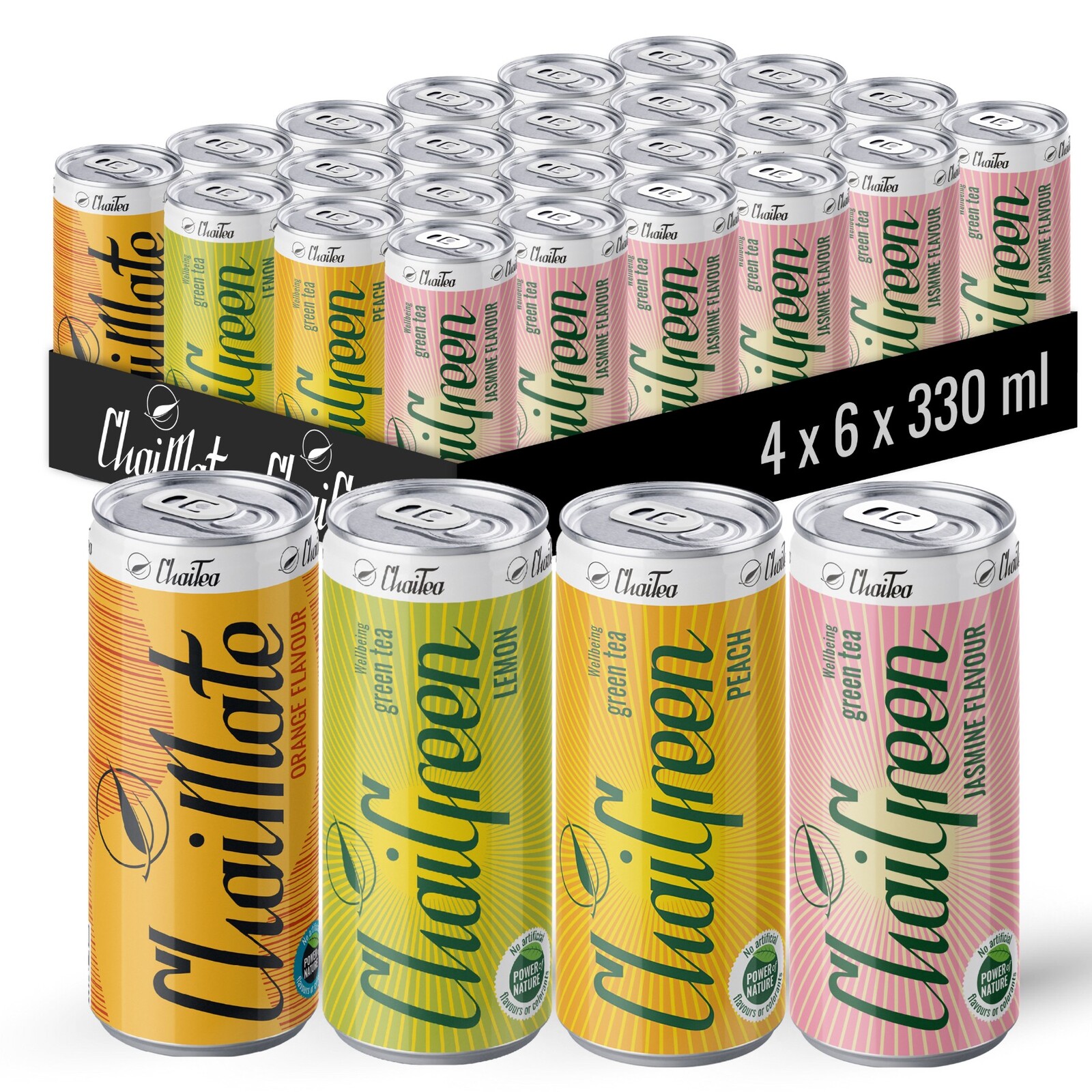 ChaiTea Mix 24x330 ml ChaiMate Chaigreen zelený čaj ice tea nápoj