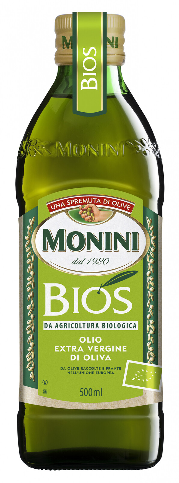 Extra panenský olivový olej Bio Monini 500ml lisovaný za studena, Itálie