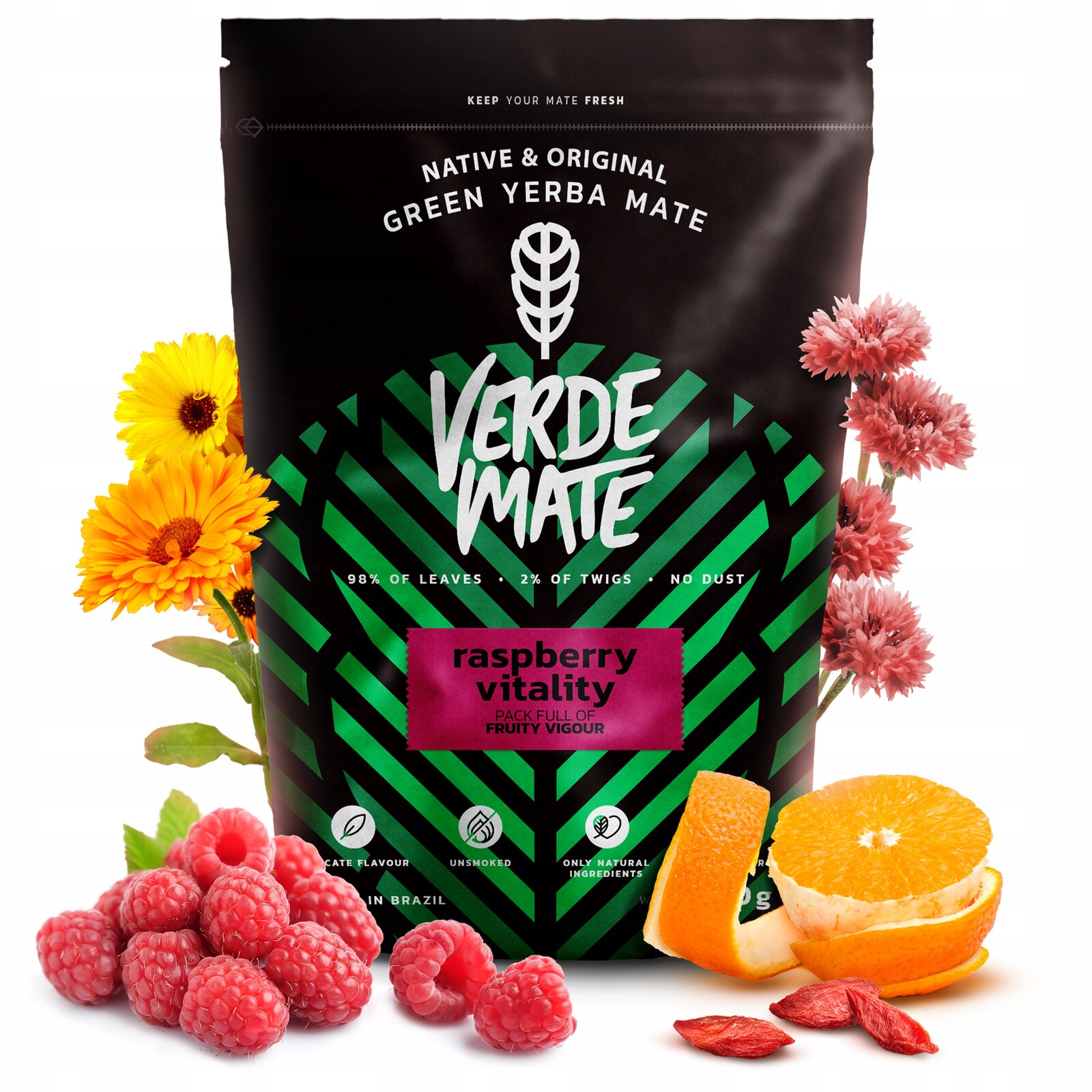Yerba Maté Verde Mate Green Malina Vitality 0,5kg