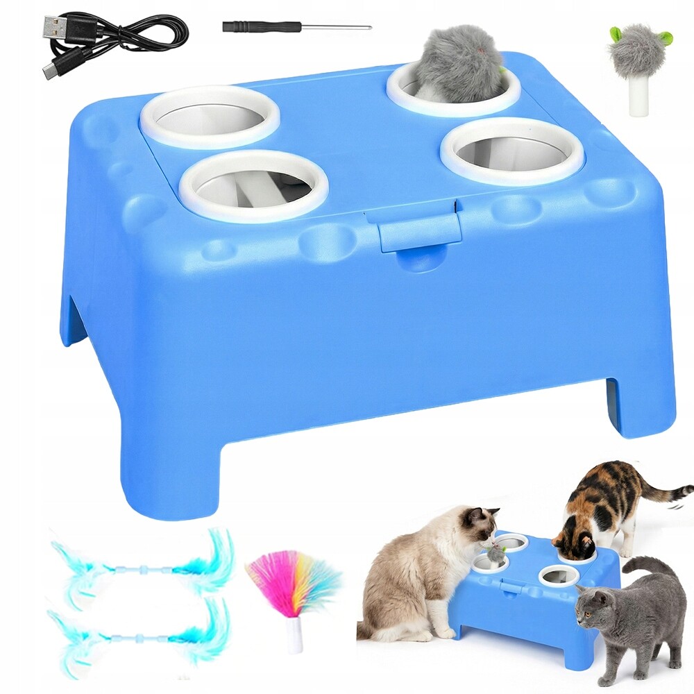 Interaktivní hračka pro kočky udeřit krtka, lehká, zábava, mazlíček