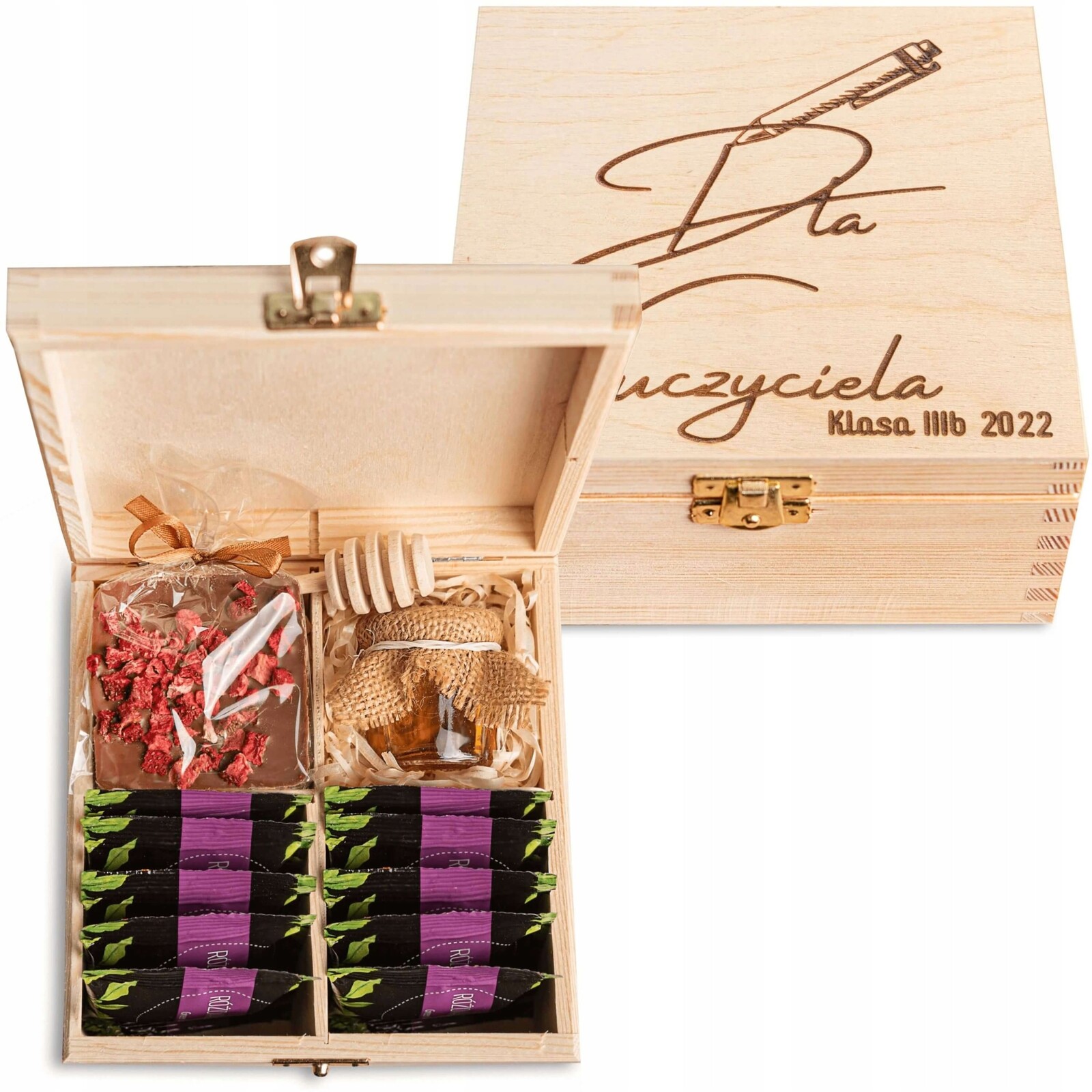 Sada čajů dárek v krabičce pro učitele