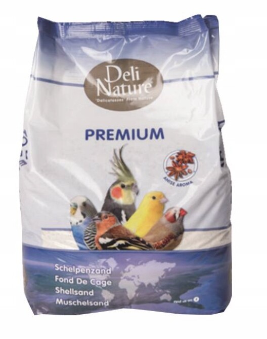 Deli Nature Premium White bílý křemíkový písek s mušlemi (anýzový) 20 kg