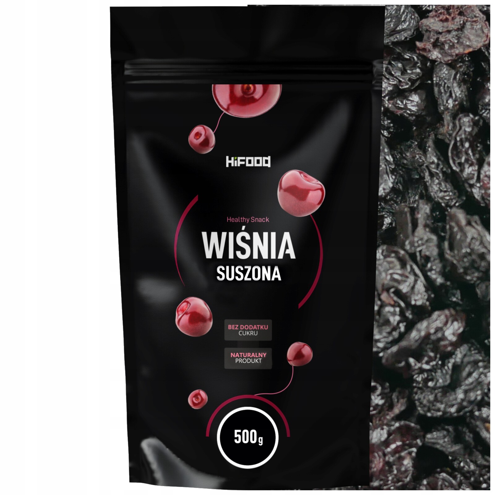 Sušené Višně Přírodní Celé 500g Višeň Bez Cukru a Síry HiFOOD