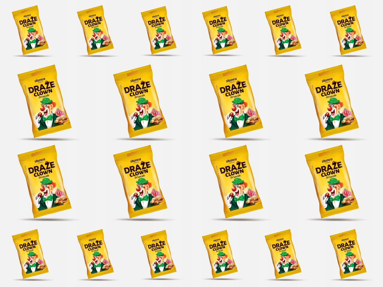 Sada Dražé Klaun Oříšky 70gx20