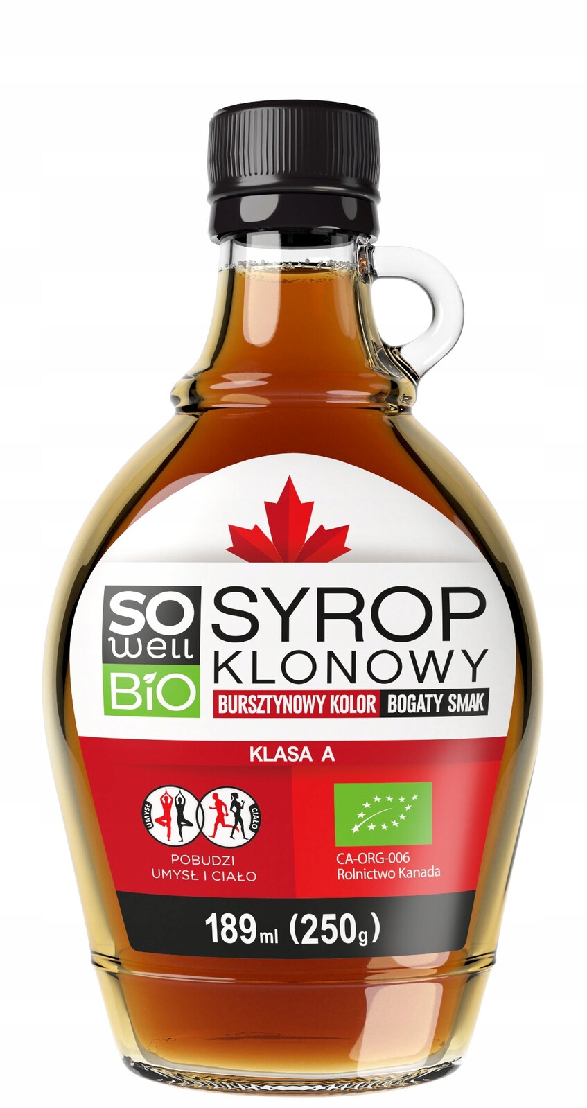 Javorový sirup Bio třída A SoWell 189 ml