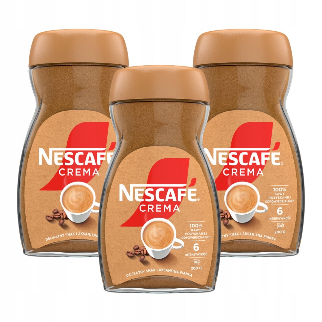 Nescafe Crema Instantní Káva 3x200g