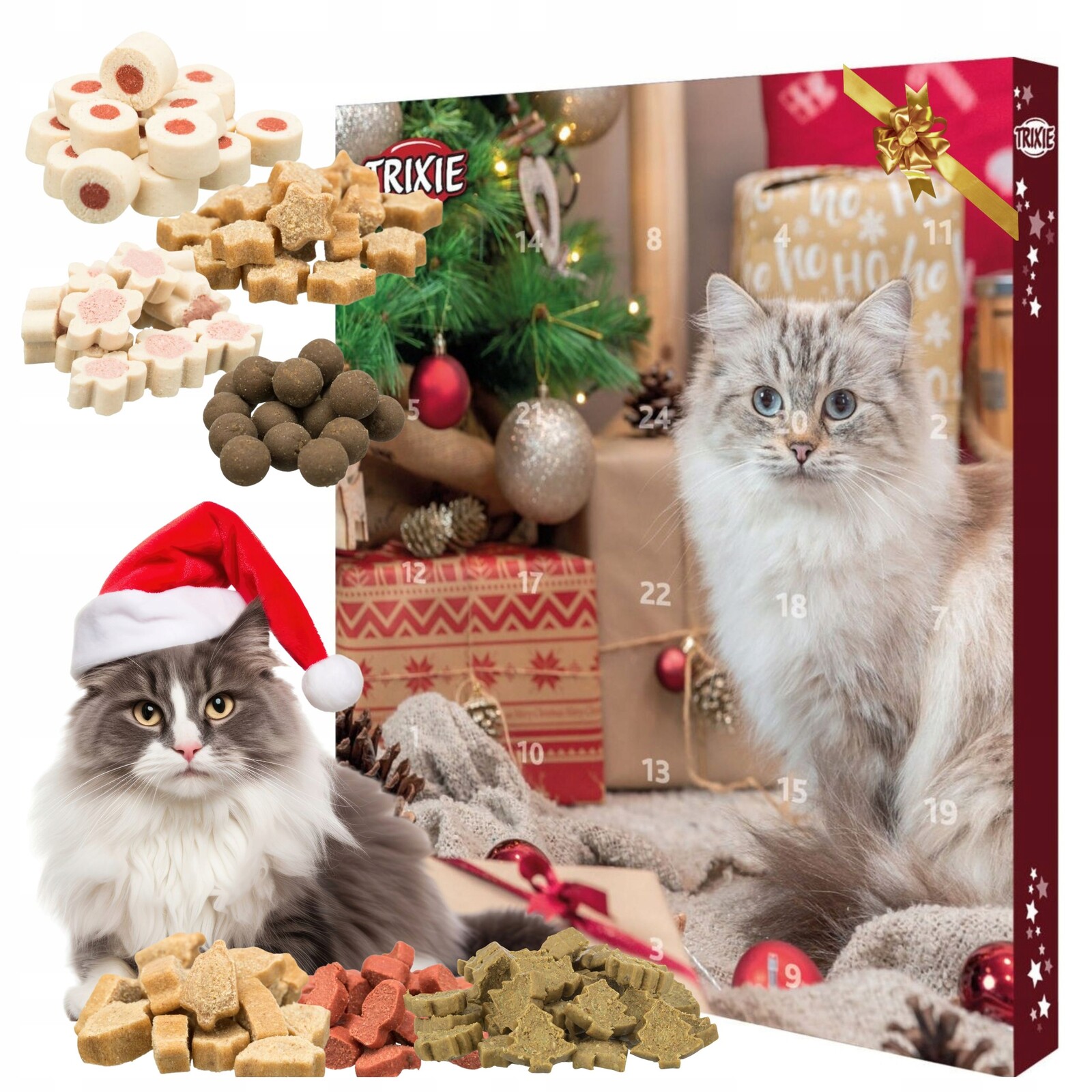 Kalendarz adwentowy dla kota ze smaczkami pro kočky s pamlsky na každý den