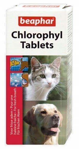 Beaphar Chlorophyl Tablets Tablety proti zápachu v období hárání/říje