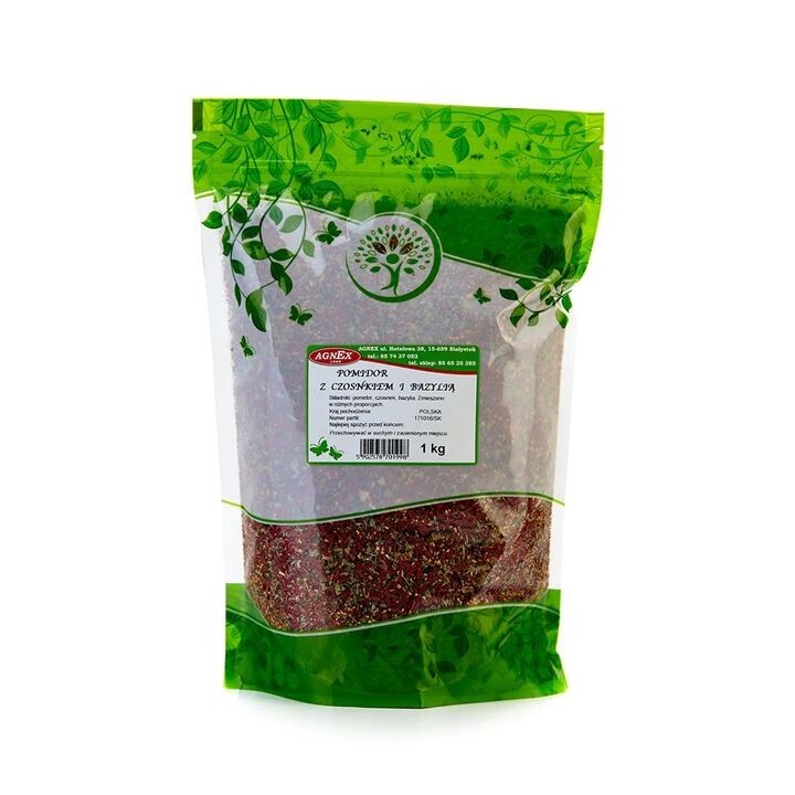 Rajče s bazalkou a česnekem Agnex 1000 g
