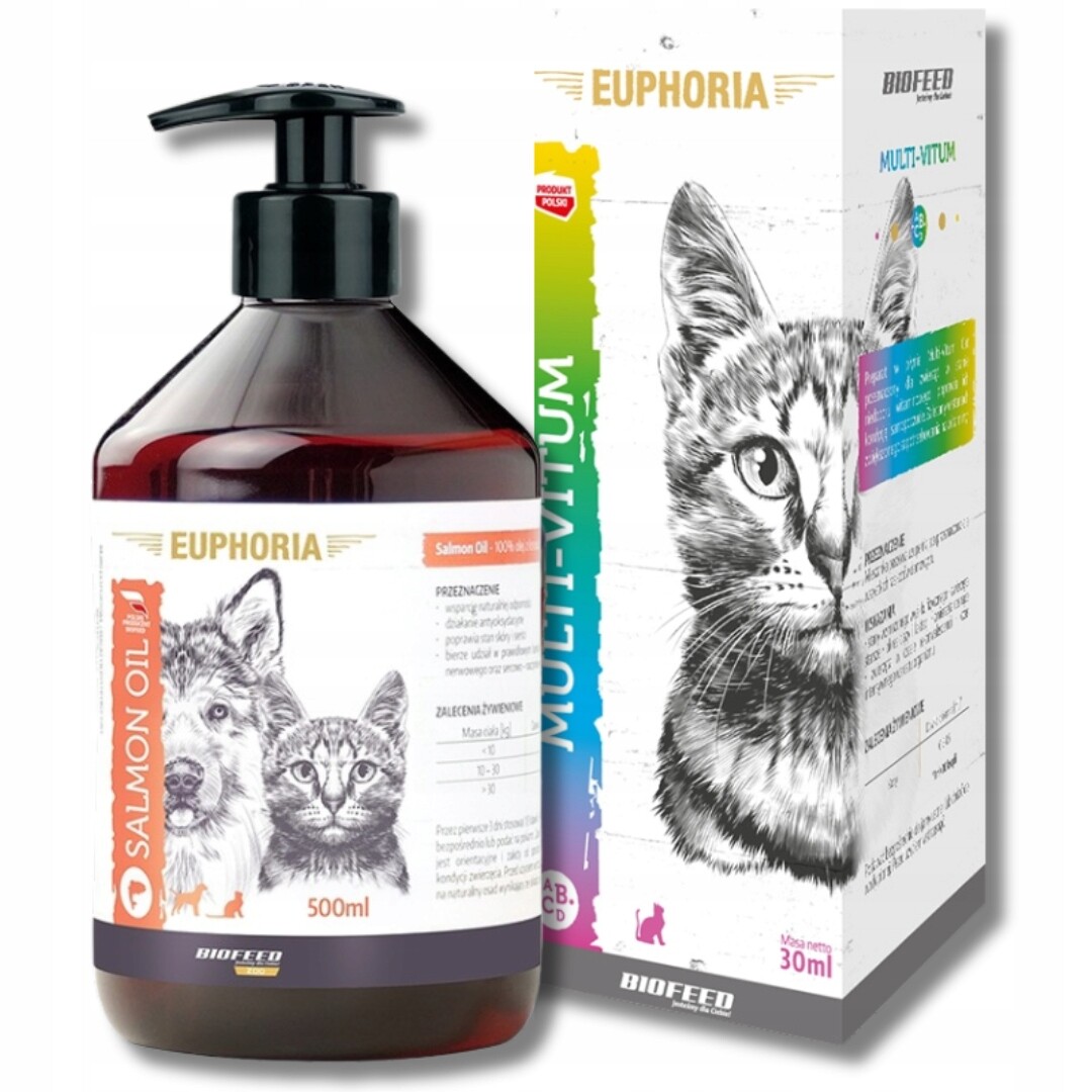 Biofeed Doplňky Multivitamin pro kočky 30ml Lososový olej omega 500ml