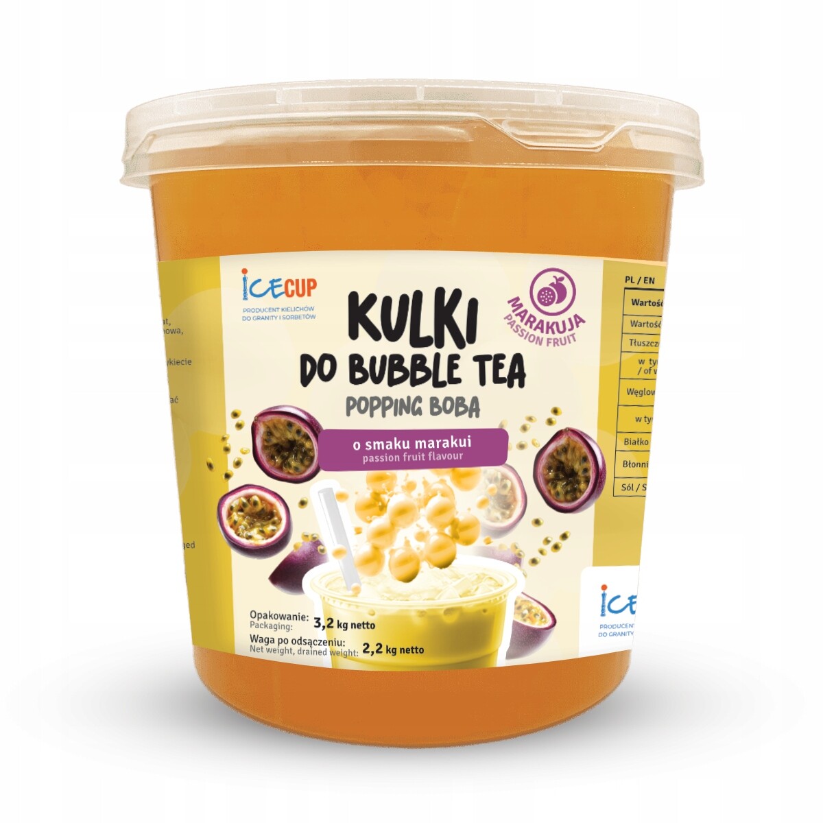 Kuličky do Bubble Tea Maracuja 3.2kg