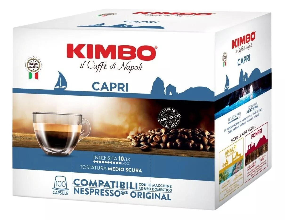 Kapsle pro Nespresso Kimbo Napoli Capri 100 ks