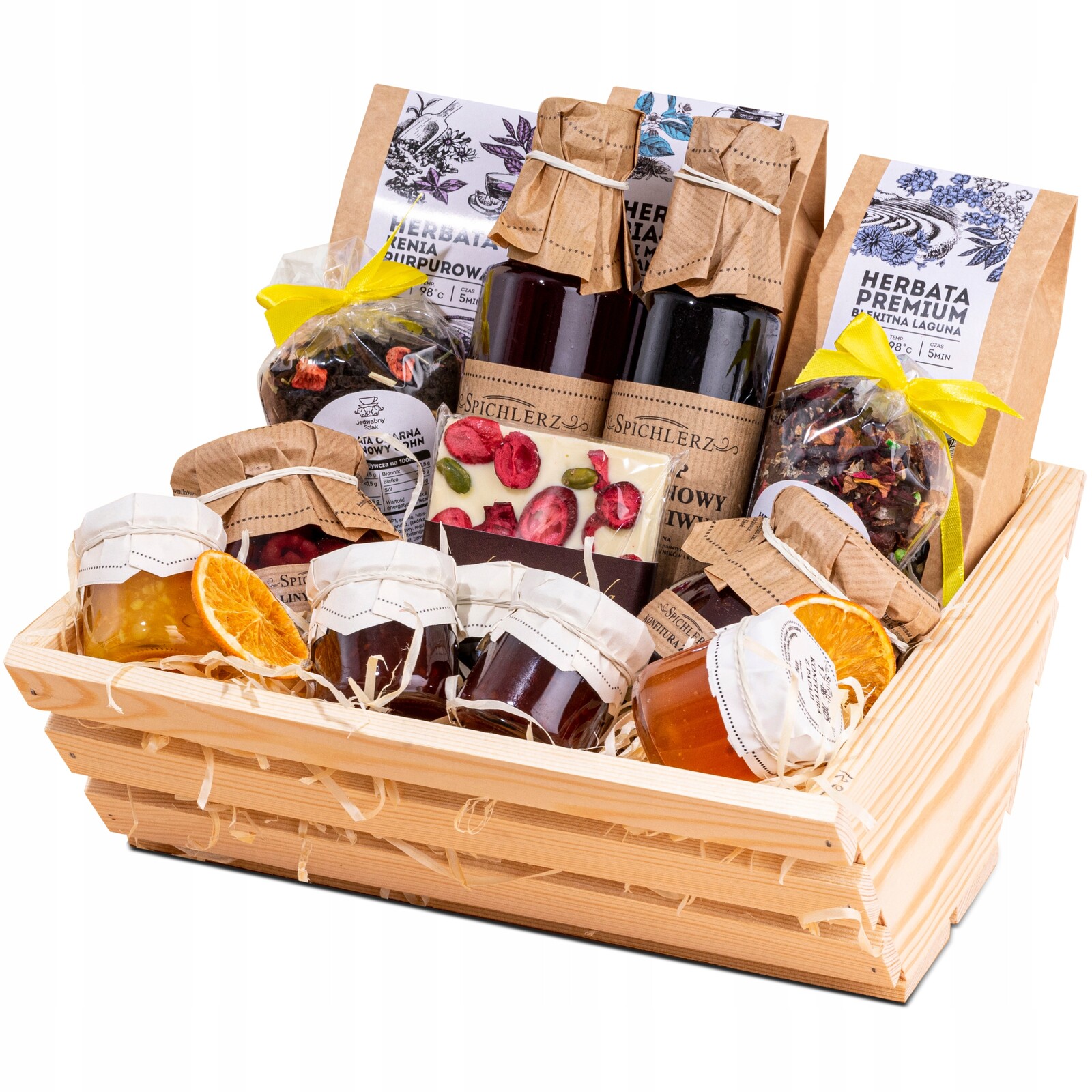 Dárková sada Jedwabny szlak s čaji a konfiturami 4 kg