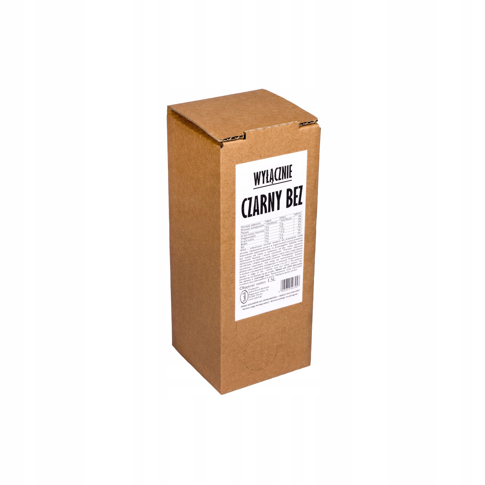 Šťáva z černého bezu Sadvit 1500 ml