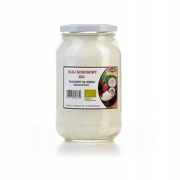 Kokosový olej nerafinovaný Agnex 900 ml