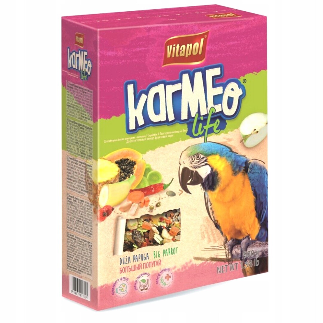 Vitapol Ovocné a zeleninové krmivo pro papoušky 900g