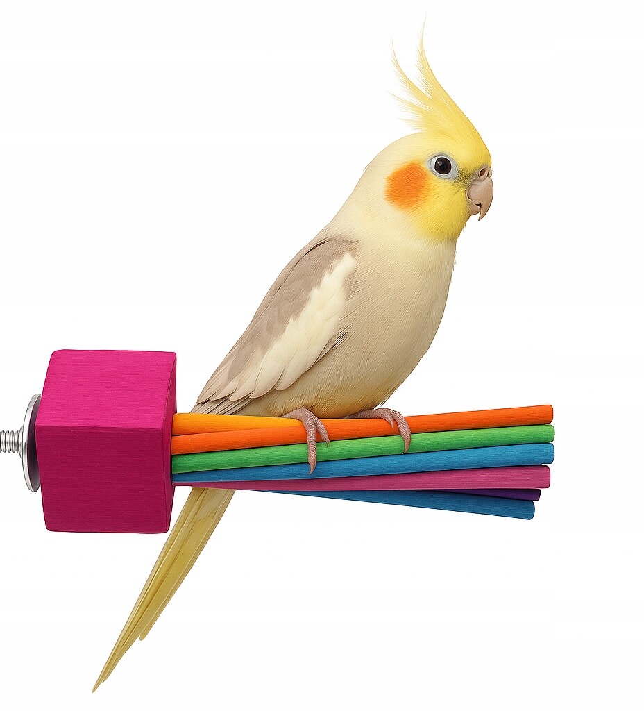 Duhová lavina – přírodní žerď pro středně velké papoušky