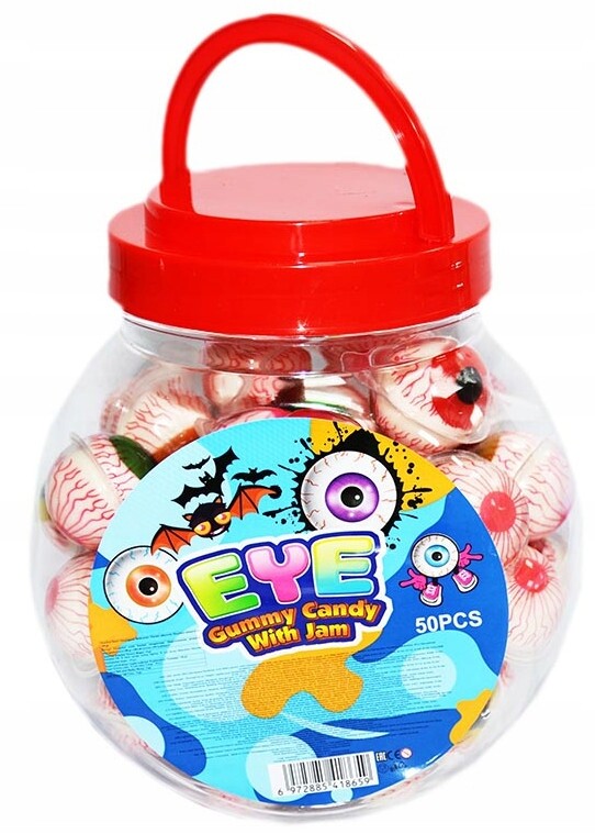 Želé bonbóny ve tvaru očí Želé Bonbony Oczy 50 Ks x 10 g