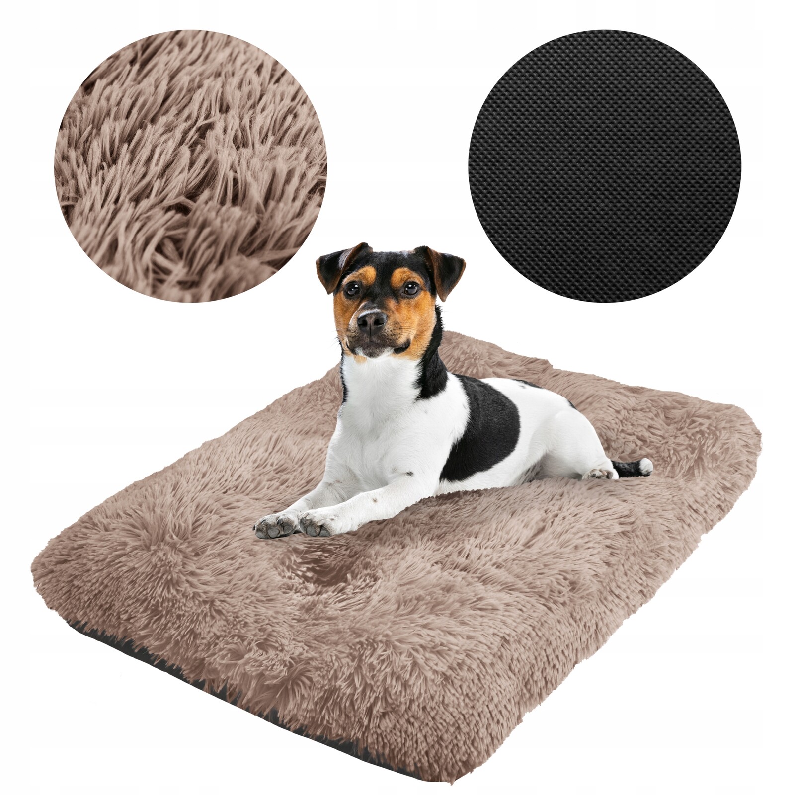 Polštář pro psy Dogguru šedý 70 cm x 50 cm