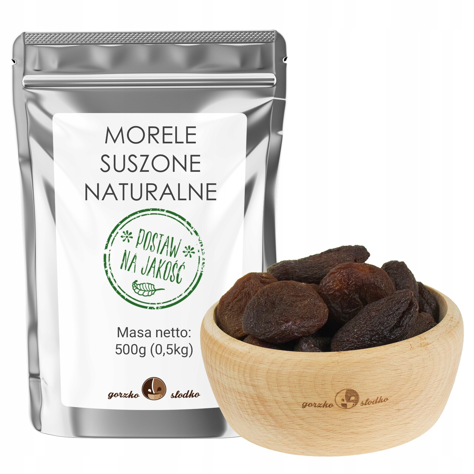 Sušené meruňky GorzkoiSlodko 500 g, přírodní, bez konzervantů