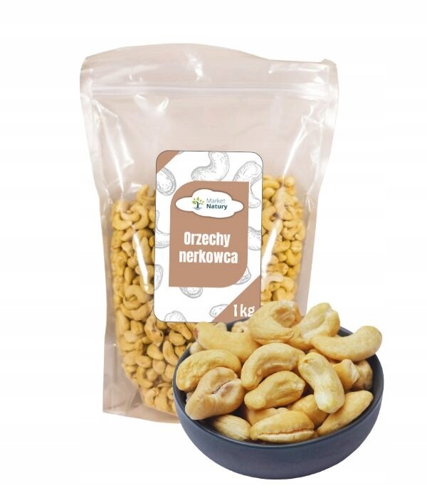 Kešu Ořechy 1kg přírodních chutných čerstvé kešu ořechy 1000g