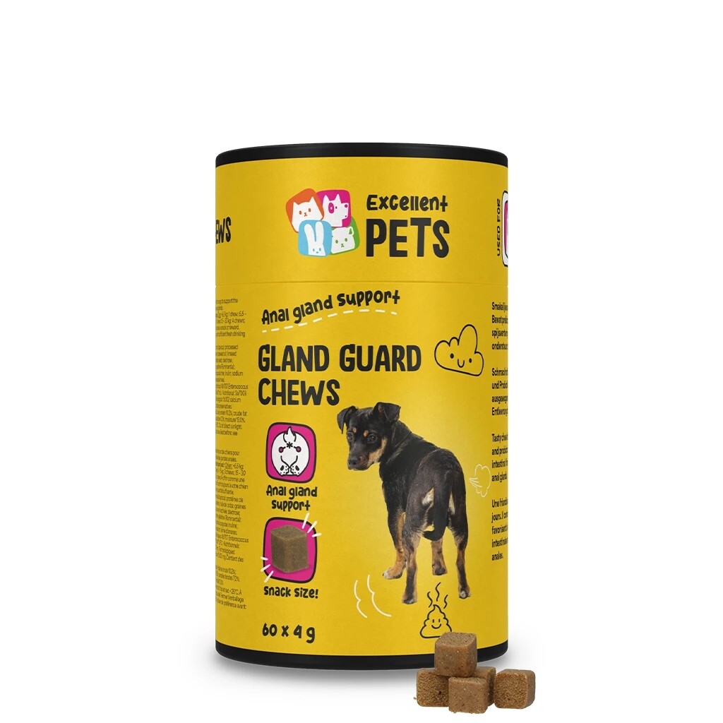 Žvýkací pamlsky Excellent Pets Gland Guard 60 ks