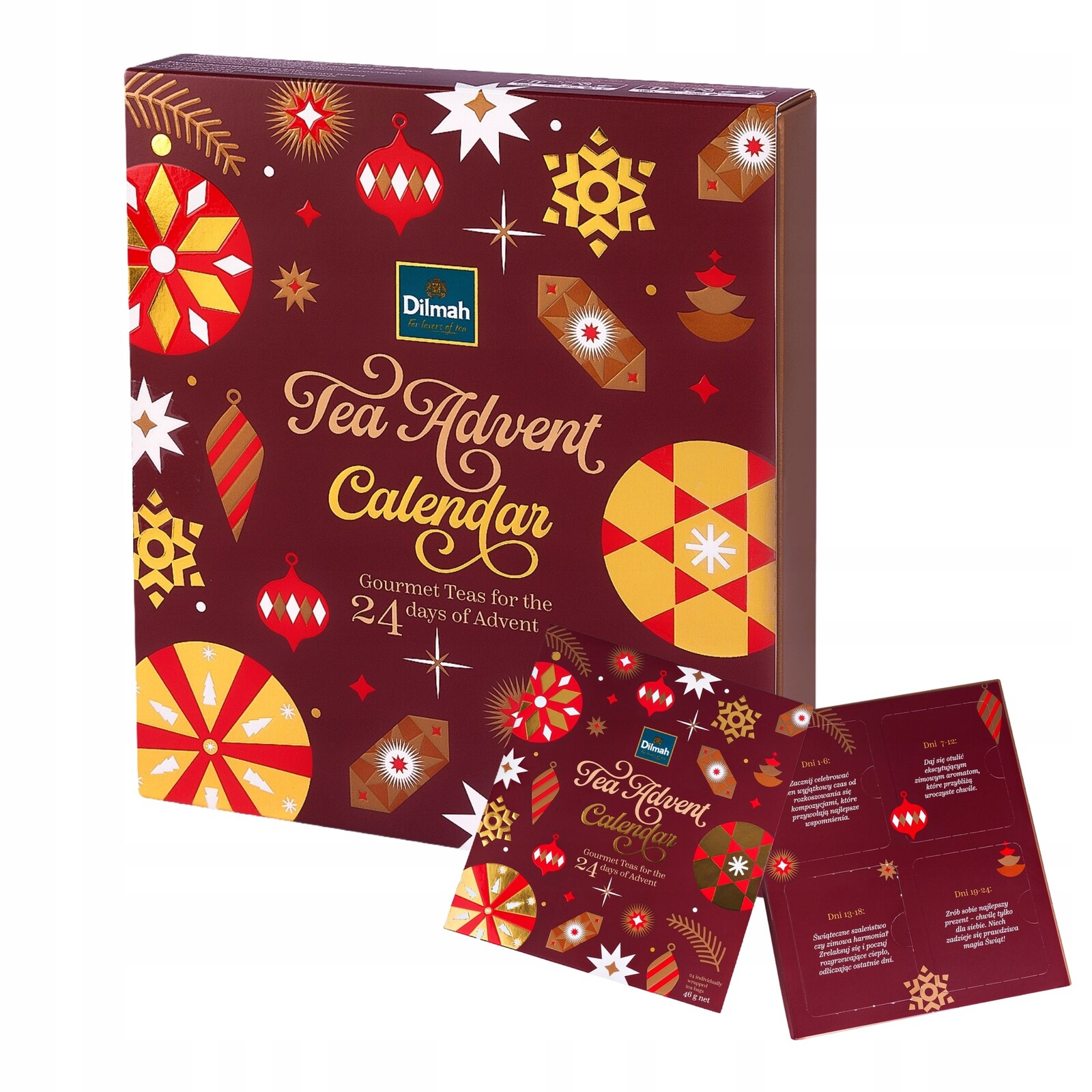 Čajový adventní kalendář s čaji Dilmah – 24 čajů na 24 dní