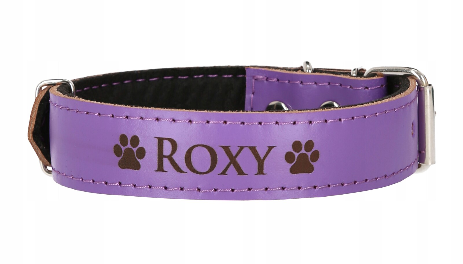 Kožený obojek pro psa s gravírováním Bruno Leatherworks vel. XXL