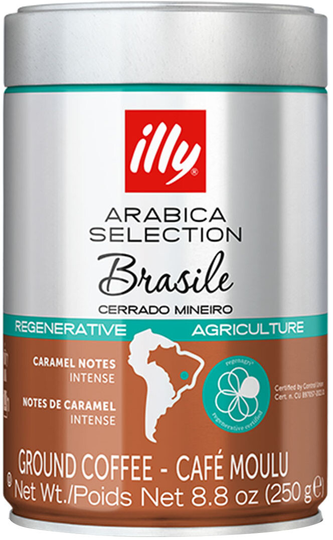Mletá káva arabica Selection Brazil Cerrado 250 g Illy