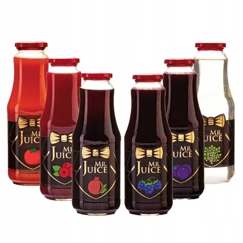 Přírodní nečistý pasterizovaný džus mix chutí Mr.Juice 6 ks x 1.0 l