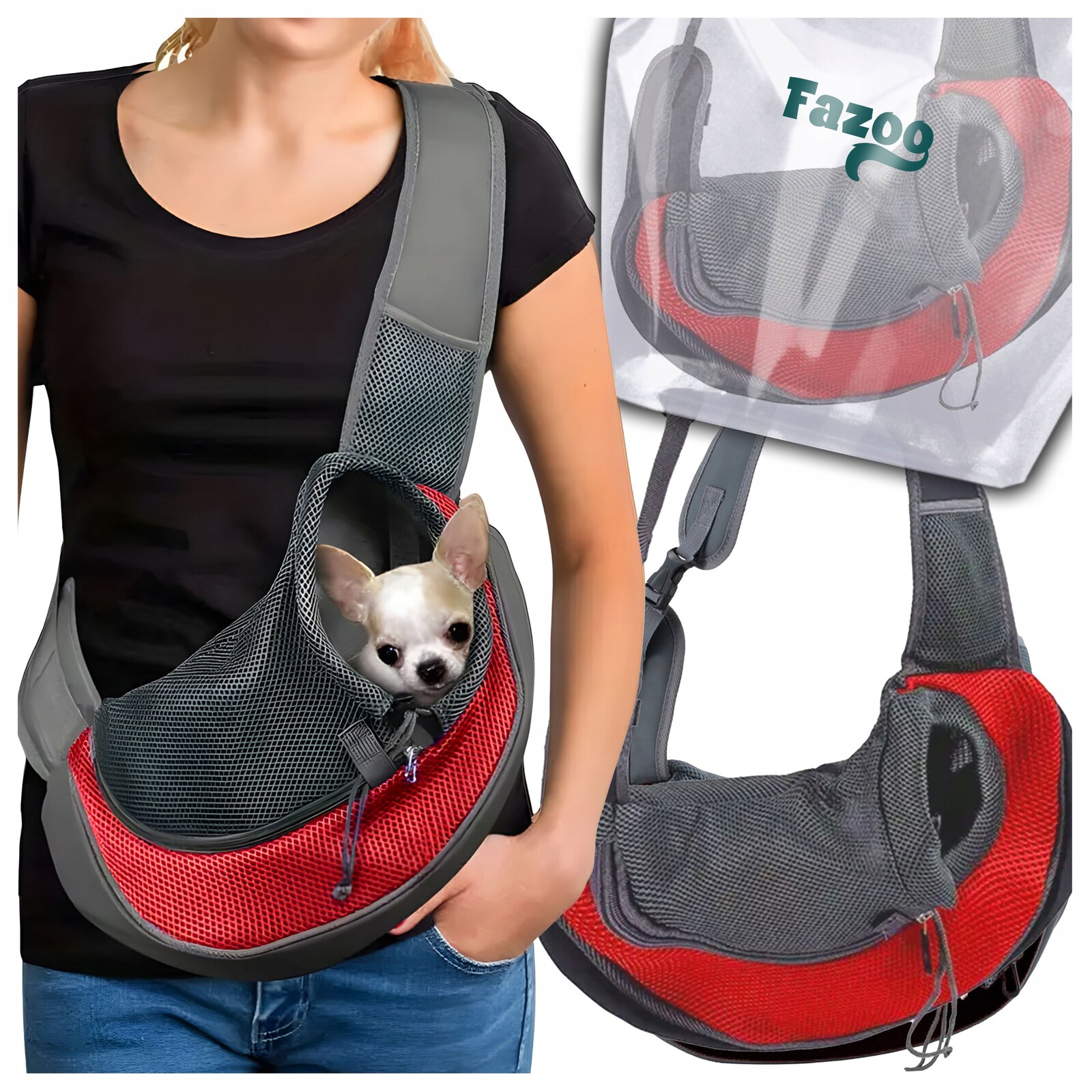 Přepravní taška Nosítko Přepravka pro psa kočku Přes Rameno Pohodlný Klokan