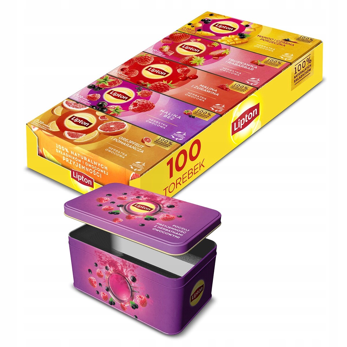 Lipton ovocný Čaj v sáčcích 164 g