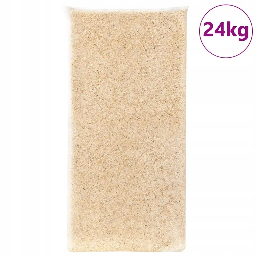 Dřevěné štěpky na podestýlku 24 kg, 80 x 40 x 40 cm, přírodní