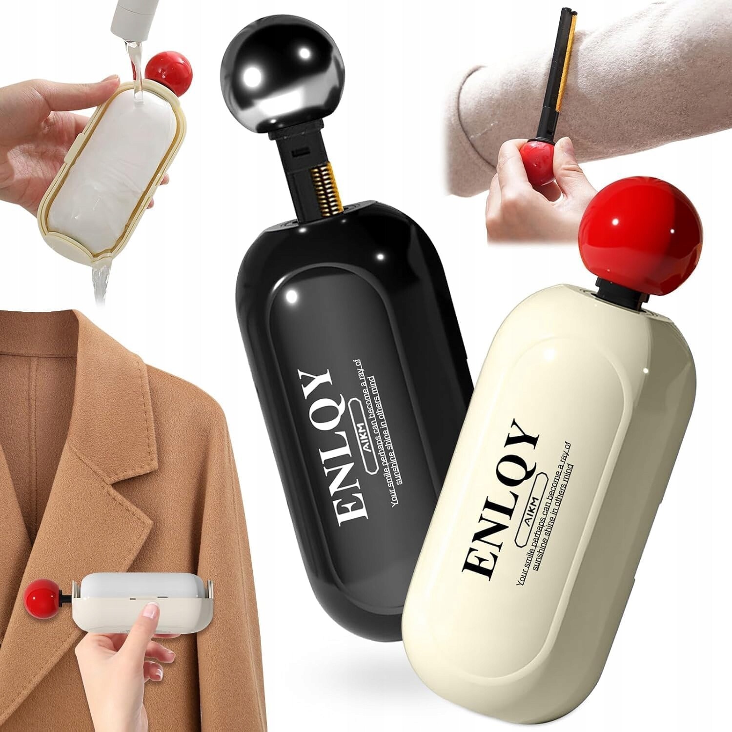 Mini Váleček Na Sběr Vlasů A Žmolků Z Oblečení Nábytku, Sada 2 Kusů