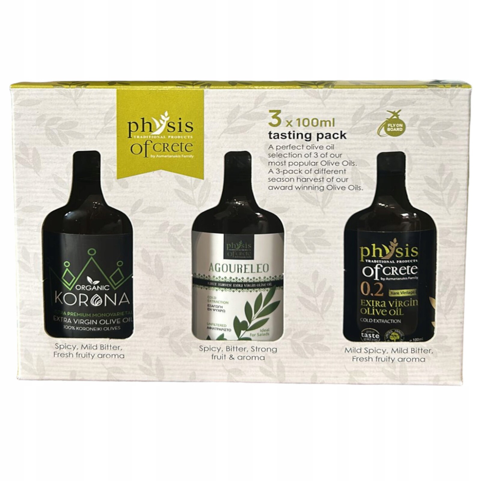 Olej Physis of Crete Sada 0.2/koruna Bio/agoureleo 3x100 ml