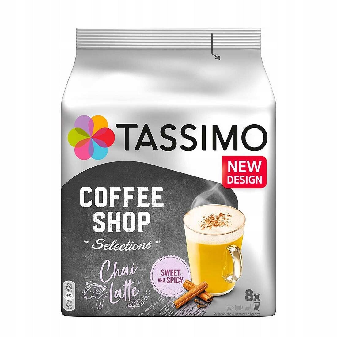 Kapsle do Tassimo Coffee Shop Selections Chain Latte 8 ks