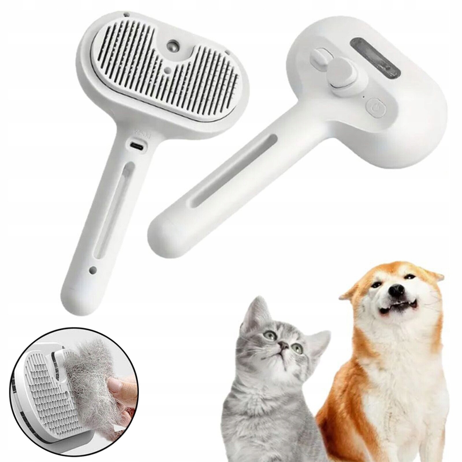 Samočisticí Elektrický Parní Kartáč Pro Péči O Srst Psů A Koček Rychlá A Bezpečná
