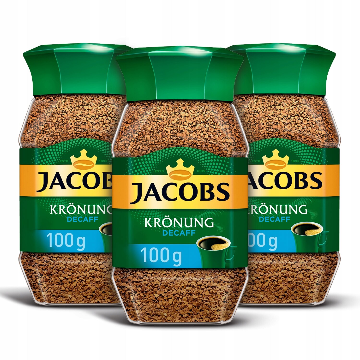 Jacobs Krönung Decaff instantní Káva bez kofeinu 3x 100g