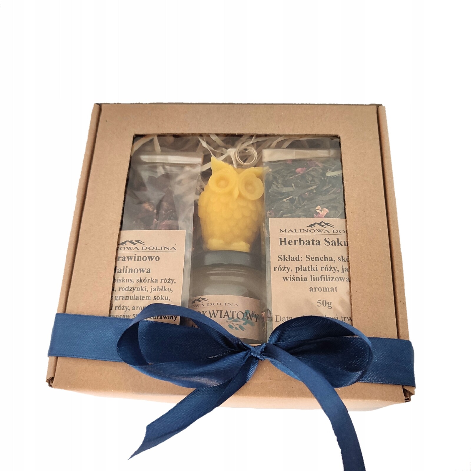 Dárek svíčka Tea Teacher Owl s medem