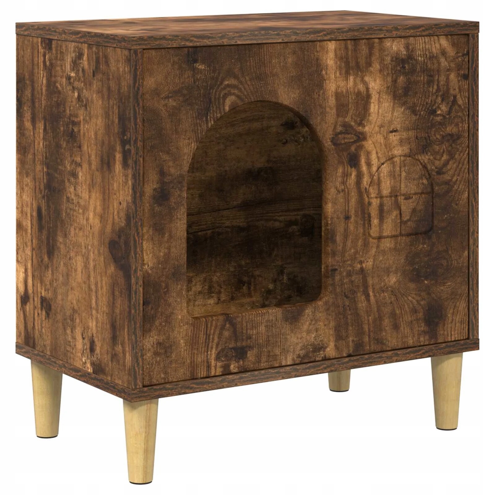 Kočičí dům Kouřový dub 51 x 30 x 52 cm kompozitní dřevo