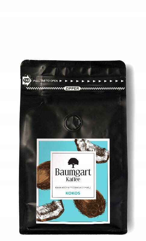 Káva zrnková Baumgart Kaffee kokosová 100% Arabica 200 g
