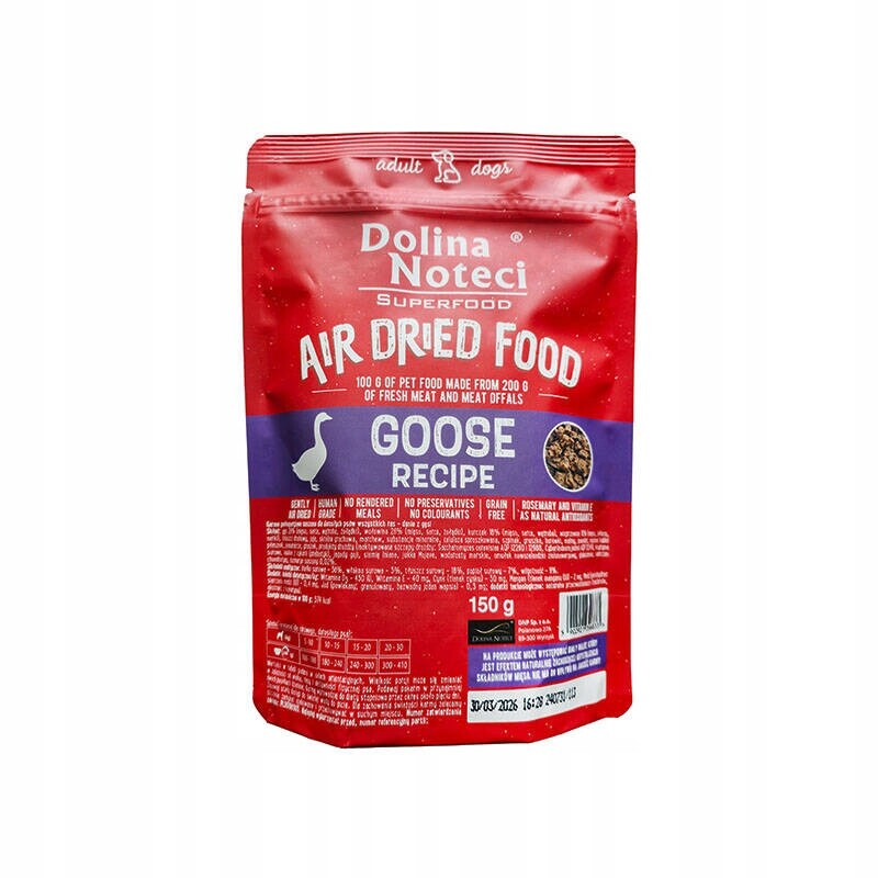 8X Dolina Noteci Superfood jídlo z gesi krmivo pro psy 150 g